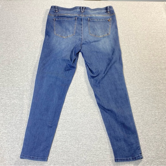 Democracy Jegging Jeans Womens 14 Dark Blue Ab Solution Hi Rise Stretch Denim - Picture 5 of 14